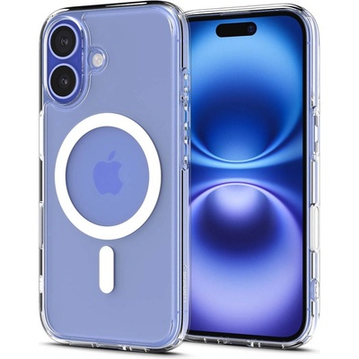 Spigen Удароустойчив, твърд кейс с MagSafe за iPhone 16 от Spigen Ultra Hybrid T - White (8809971239042)