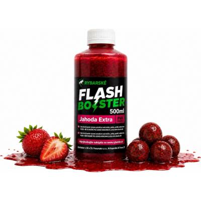 Rybarske Booster Flash 500ml Booster Flash 500ml Jahoda Extra