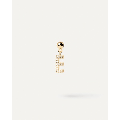 PDPaola Pozlacený přívěsek "E" Charms CH01 054 U