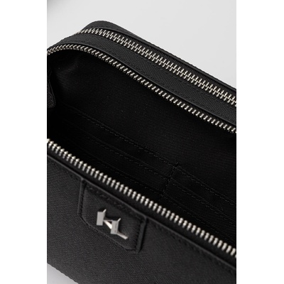 Кожена чанта през рамо Karl Lagerfeld K/MONOGRAM (A3M30157)