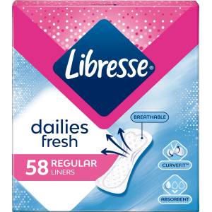 Libresse Ежедневни дамски превръзки Dailies Fresh, 58 бр (2278829)