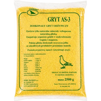 PPHU Patron Grit AS-3 s Anýzem bez mušlí 2,5 kg
