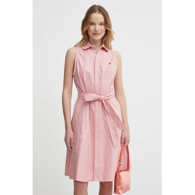 Ralph Lauren Памучна рокля Polo Ralph Lauren в розово къса разкроена 211943505 (211943505)
