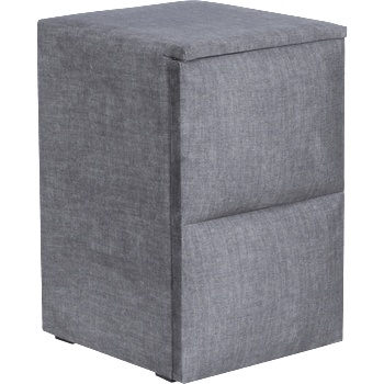 Carmen Нощно шкафче за спалня puzzle дясно - сив 16