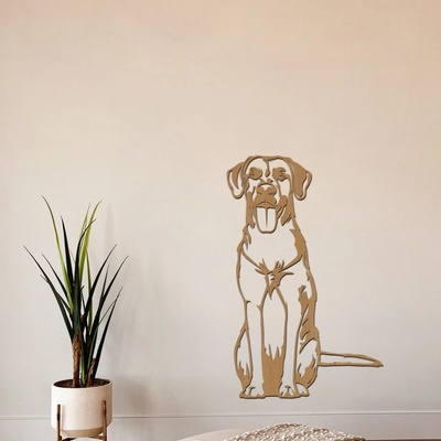 dřevo života Dřevěná dekorace psa Ridgeback Rozměry (cm): 19x30, Zvolte barvu dekoru: Buk