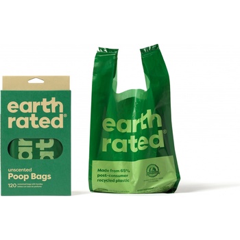 Earth Rated Vrecká na psie exkrementy s ušami bez vône 120 ks box
