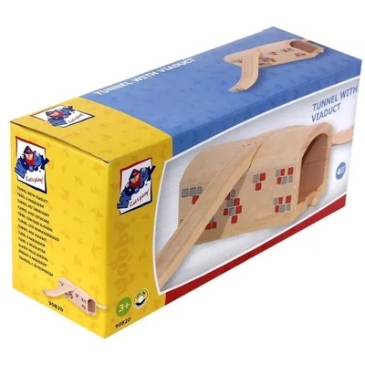 Woodyland Дървен тунел с релса за пресичане (90820)