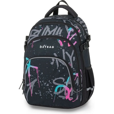 Oxybag OXY SCOOLER batoh Graffiti růžová