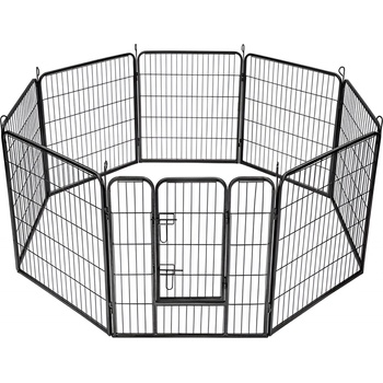 Malatec 9041 Kovová ohrádka pre psíkov a šteniatka 8dielna 80 x 80 cm