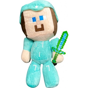 Minecraft Diamantový Steve s mečem 24 cm