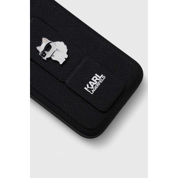 KARL LAGERFELD Кейс за телефон Karl Lagerfeld iPhone 15 Pro 6.1 (KLHCP15LGSACHPK)
