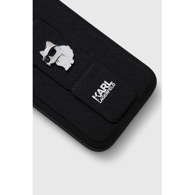 KARL LAGERFELD Кейс за телефон Karl Lagerfeld iPhone 15 Pro 6.1 (KLHCP15LGSACHPK)