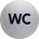 Durable Piktogram WC text