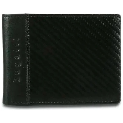 Bugatti Кожен портфейл Bugatti Comet с капак, S, черен (49 2202 01)