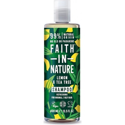 Faith in Nature přírodní šampon Citrón & Tea Tree 400 ml