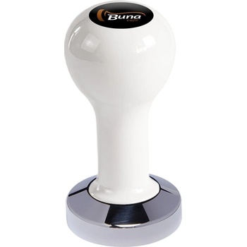 Buna Café tamper kov biely, TP, nerez lesk, plochý 51 mm