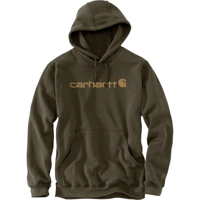 Carhartt WIP Мъжки суичър Carhartt Signature Logo Sweatshirt Hoodie - Burnished Logs Heather - размер M (017-2834-0812)