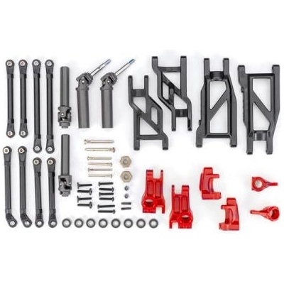 Traxxas комплект за преобразуване на шаси HD червен (за модели Rustler и Stampede)