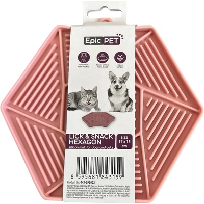 Podložka EP Lick&Snack lízací hexagon 17 x 15 cm – Zboží Mobilmania