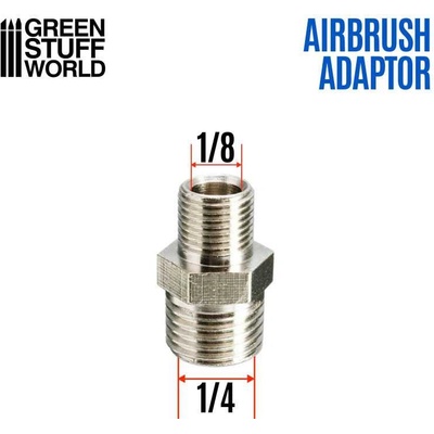 Green Stuff World Airbrush Thread Adapter 1/4" to 1/8"
