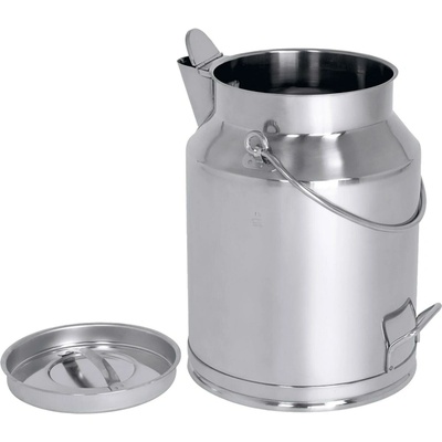 Nádoba na mléko z nerezové oceli s víkem a výlevkou 10 l | CONTACTO, 3033/010 inox
