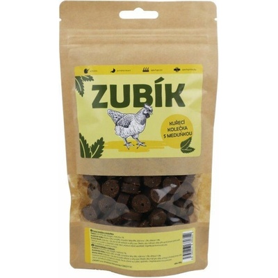 JOPOPET s.r.o. Pochoutka ZUBÍK Kuřecí kolečka s meduňkou 200 g