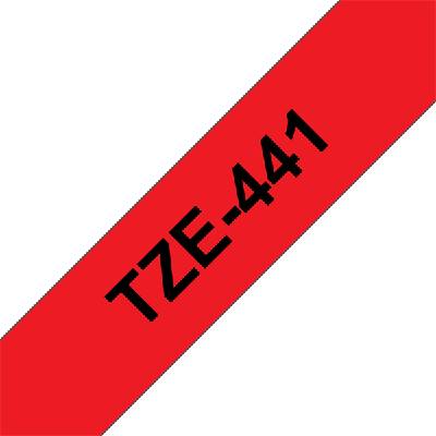 Brother Лента BROTHER TZe-441, червено на черно, ламинирана, 18 мм 0, 7", 8 метра TZE441 (TZE441)