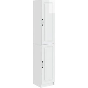 vidaXL Комплект шкафове 2 бр. Бял гланц Инженерна дървесина (3416956)