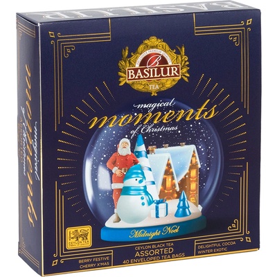 Basilur Magical moments midnight noel assorted černý čaj 40 sáčků