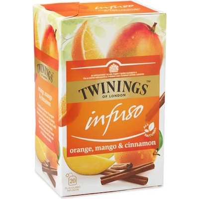 TWININGS Ovocný čaj MANGO POMERANČ A SKOŘICE 20 sáčků 40 g