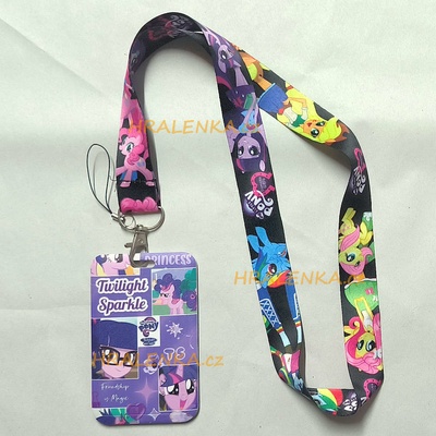 Šňůrka na krk s cedulkou My little Pony Twilight Sparkle