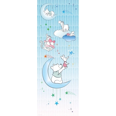 Komar Vliesová fototapeta Medvídek Pú Piglet and Stars rozměry 100 x 280 cm