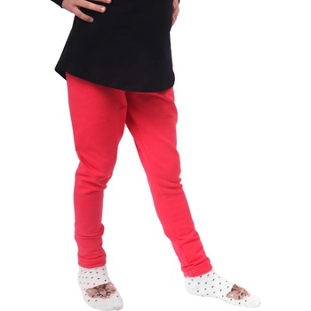 JOŽÁNEK Dívčí zateplené legíny neon losos