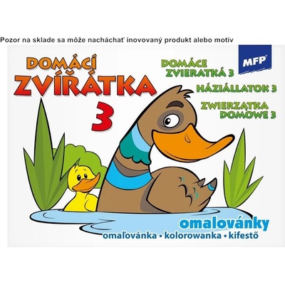 Omaľovánka A5 16 strán Domáce zvieratká 3
