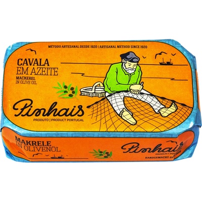 Pinhais Portugalské mini makrelky v olivovom oleji 125 g