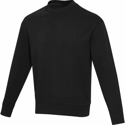 Unisex Aware recyklovaný sveter s okrúhlym výstrihom Jet čierna