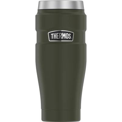 Thermos vodotěsný termohrnek s otočným uzávěrem 470 ml vojenská zelená