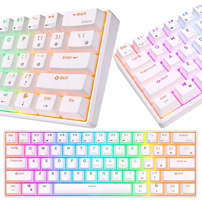 Royal Kludge RK61 RGB Red Switch white