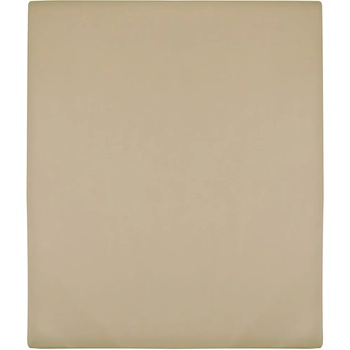 Image 1 of vidaXL Чаршафи с ластик, 2 бр, таупе, 90x200 см, памук (136221)