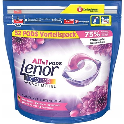 Lenor All in1 Amethyst prací kapsle na barevné prádlo 52 PD