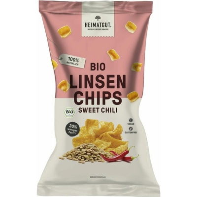 Heimatgut Čočkové chipsy sweet chilli bio 75 g