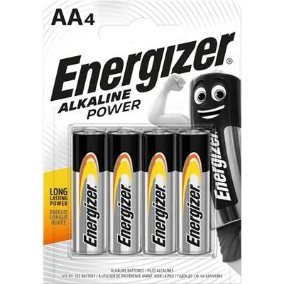 Energizer Батерия, AA молив, 4 броя, ENERGIZER "Alkaline Power" E300132901/E300132900 (E300132901/E300132900)