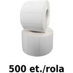 ZINTA Пластмасови pe етикети zinta, 90х50 мм, 500 ет. / ролка, бели (90x50x500-pe)