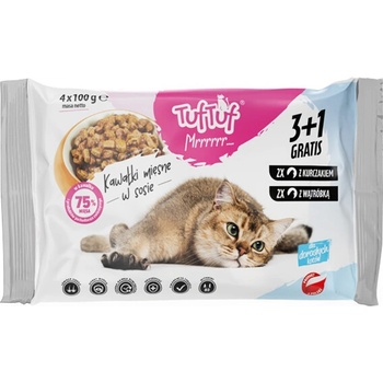 Tuf Tuf 2 x kuracie mäso 2 x pečeň 4 x 100 g