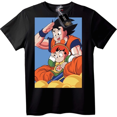 NOONEBRAND Тениска Гоку и Гоан Dragon Ball Z - L, White