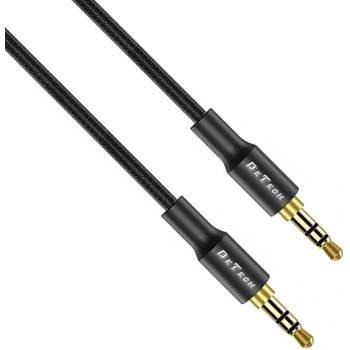 DeTech Аудио кабел DeTech DE-31AUX, 3.5mm жак, М/М, 1.0м, Черен - 40274 (40274)