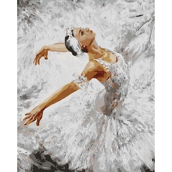 Norimpex - Puzzle Diamant painting: Ballerina in white 30x40cm - 1 - 39 piese