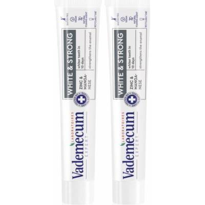 Vademecum Expert White & Strong bieliaca pasta posilňujúci zubnú sklovinu 2 x 75 ml