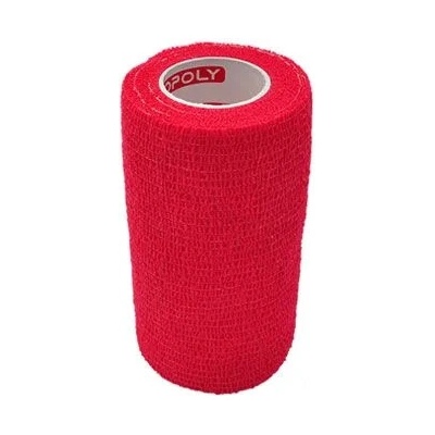 CoPoly Obinadlo elast. 10 cm x 4,6 m červená