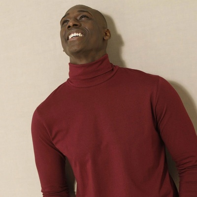 Tričko s rolákem a dlouhými rukávy bordó